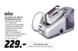 MediaMarkt Braun carestyle 7 is 7266 vi dampfbügelstation Angebot