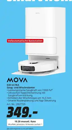 MediaMarkt Mova e30 ultra saug- und wischroboter Angebot