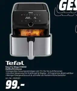 MediaMarkt Tefal easy fry mega ey855d heißluftfritteuse Angebot