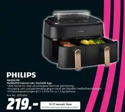 MediaMarkt Philips na552/00 heißluftfritteuse inkl. homeid app Angebot