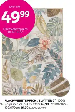 Mömax Flachwebeteppich „blätter 2“ Angebot