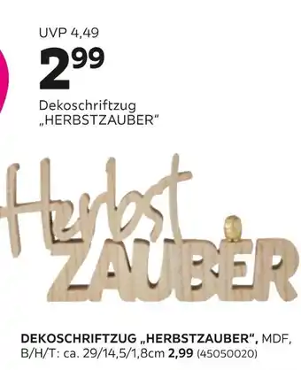 Mömax Dekoschriftzug „herbstzauber“ Angebot