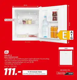 MediaMarkt Ok. ofr 011 e mini-kühlschrank Angebot