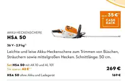STIHL Stihl akku-heckenschere hsa 50 Angebot