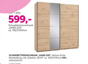 Mömax Schwebetürenschrank „gard 200“ Angebot