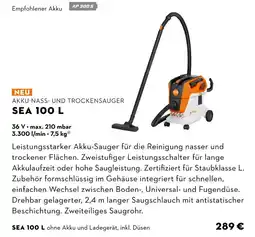 STIHL Stihl akku-nass- und trockensauger sea 100 l Angebot