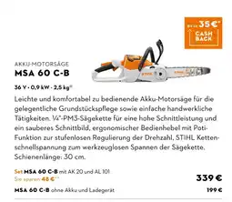 STIHL Stihl akku-motorsäge msa 60 c-b Angebot