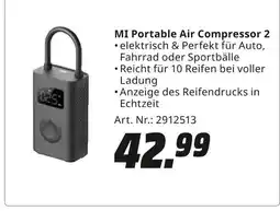 MediaMarkt Mi portable air compressor 2 Angebot