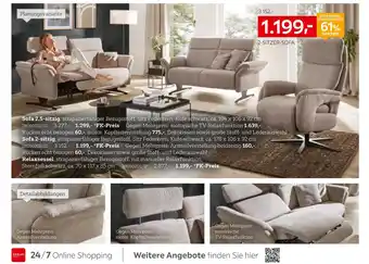 XXXLutz Sofa 2,5-sitzig Angebot