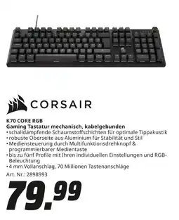 MediaMarkt Corsair k70 core rgb Angebot