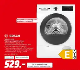 MediaMarkt Bosch wärmepumpentrockner wqg241030 Angebot