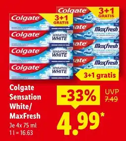 Lidl Colgate sensation white Angebot