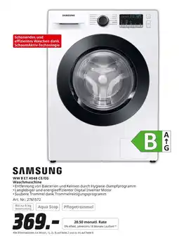 MediaMarkt Samsung ww 8 et 4048 ce/eg waschmaschine Angebot