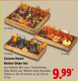 Lidl Livarno home herbst-deko-set 19-teilig Angebot