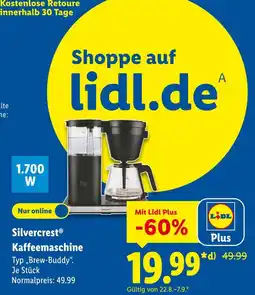Lidl Silvercrest kaffeemaschine Angebot