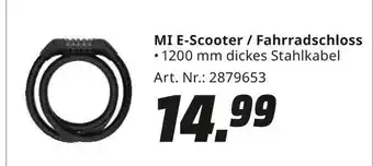 MediaMarkt Mi e-scooter / fahrradschloss Angebot