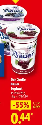 Lidl Der große bauer joghurt kirsche Angebot