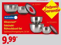 Lidl Silvercrest edelstahl-rührschüssel-set Angebot