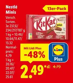 Lidl Nestlé minis Angebot