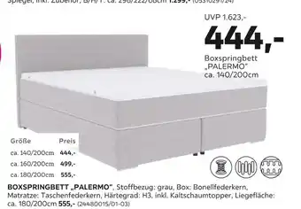 Mömax Boxspringbett „palermo“ Angebot