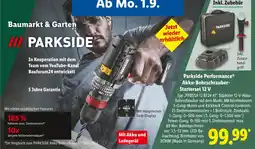 Lidl Parkside performance akku-bohrschrauber starterset 12 v Angebot