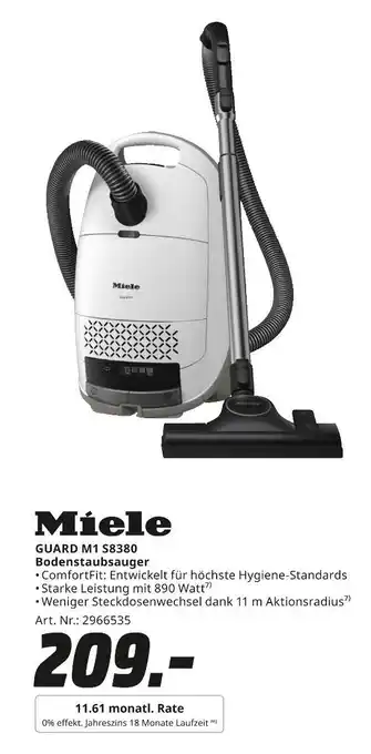 MediaMarkt Miele guard m1 s8380 bodenstaubsauger Angebot