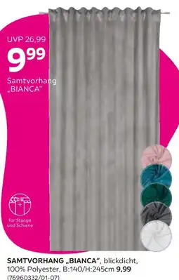 Mömax Samtvorhang „bianca“ Angebot