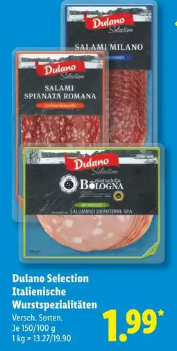Lidl Dulano selection salami milano Angebot