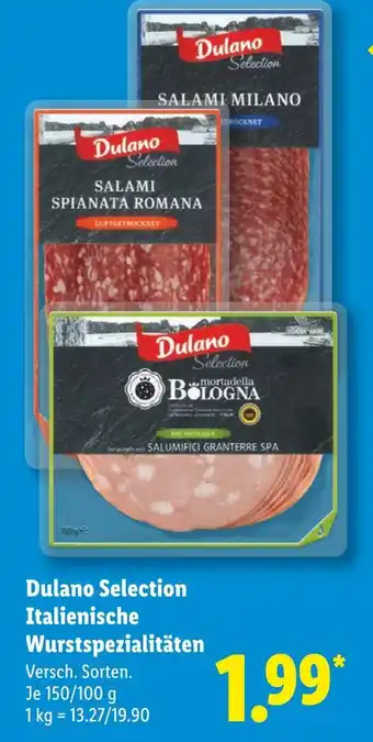Lidl Dulano selection salami milano Angebot