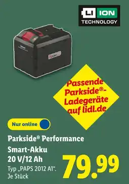 Lidl Parkside performance smart-akku Angebot
