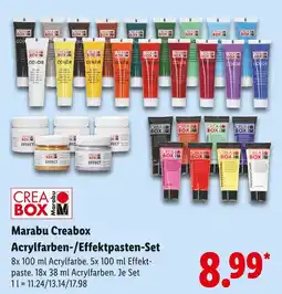 Lidl Marabu creabox acrylfarben-set Angebot