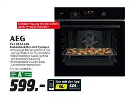 MediaMarkt Aeg ts 6 pb 51 zab einbaubackofen mit pyrolyse Angebot