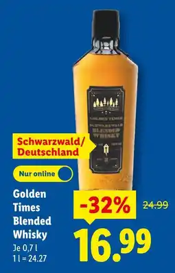 Lidl Golden times blended whisky Angebot
