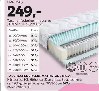 Mömax Taschenfederkernmatratze „trevi“ Angebot