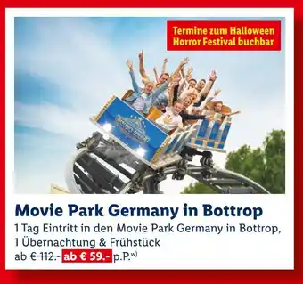 Lidl Movie park germany in bottrop Angebot