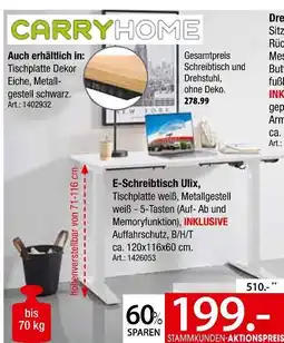 Zurbrüggen Carryhome e-schreibtisch ulix Angebot