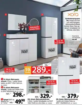 Zurbrüggen Xora garderobenprogramm yes Angebot
