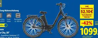 Lidl E-bike city, 28 Angebot