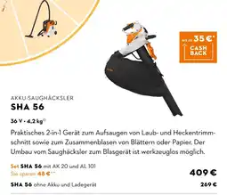 STIHL Stihl akku-saughäcksler sha 56 Angebot