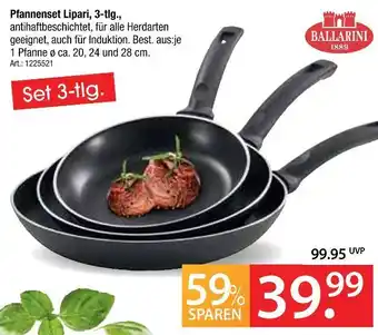 Zurbrüggen Ballarini pfannenset lipari, 3-tlg Angebot
