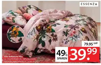 Zurbrüggen Essenza satin bettwäsche fleur Angebot