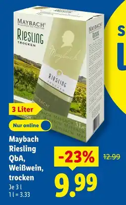 Lidl Maybach riesling qba Angebot
