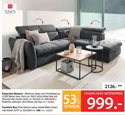 Zurbrüggen Stylife eckgarnitur monserat oder couchtisch nico Angebot
