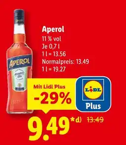 Lidl Aperol aperol Angebot
