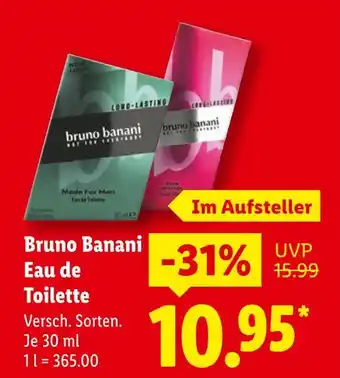 Lidl Bruno banani made for men eau de toilette Angebot