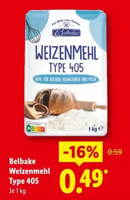 Lidl Belbake weizenmehl type 405 Angebot