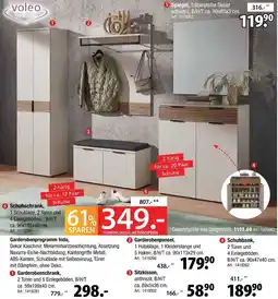 Zurbrüggen Voleo garderobenprogramm indo Angebot