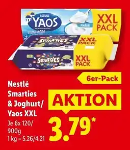 Lidl Nestlé smarties & joghurt xxl Angebot