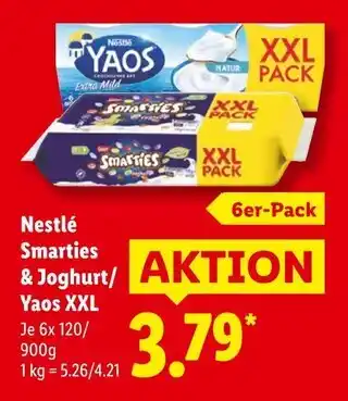 Lidl Nestlé smarties & joghurt xxl Angebot