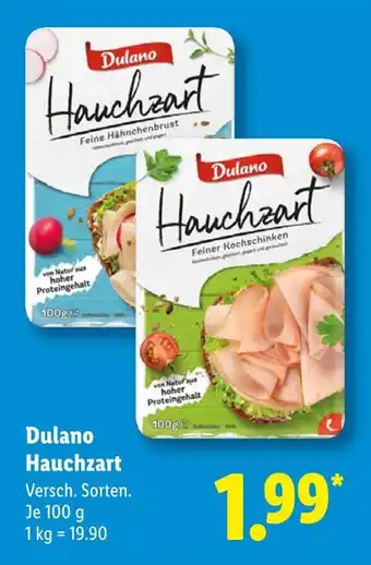 Lidl Dulano hauchzart feine hähnchenbrust Angebot